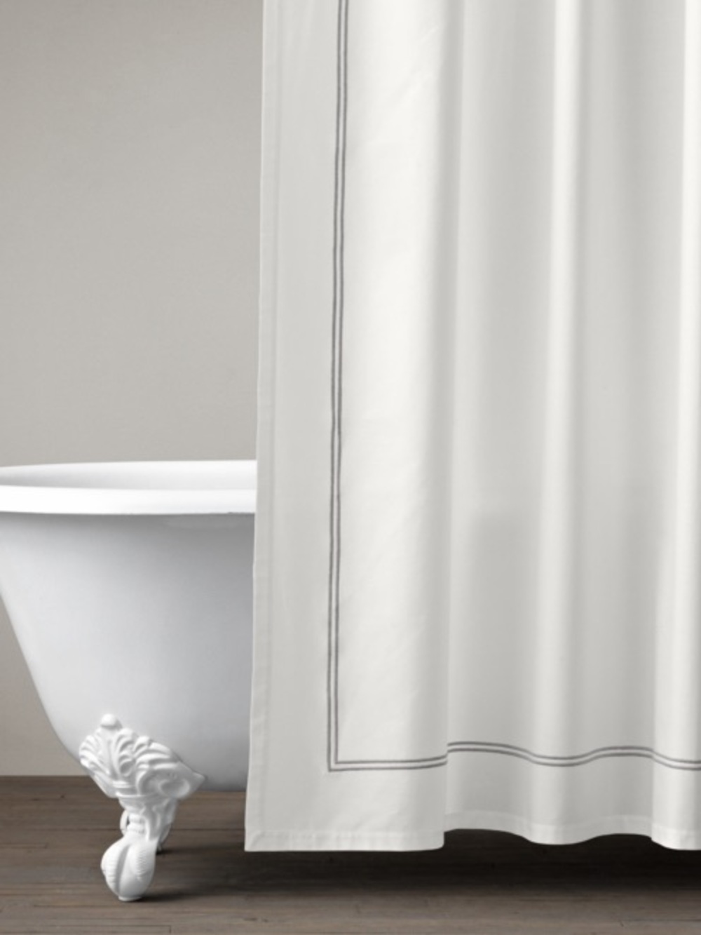 RH | Italian Stripe Shower Curtain